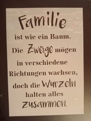 Familie ist wie ein Baum