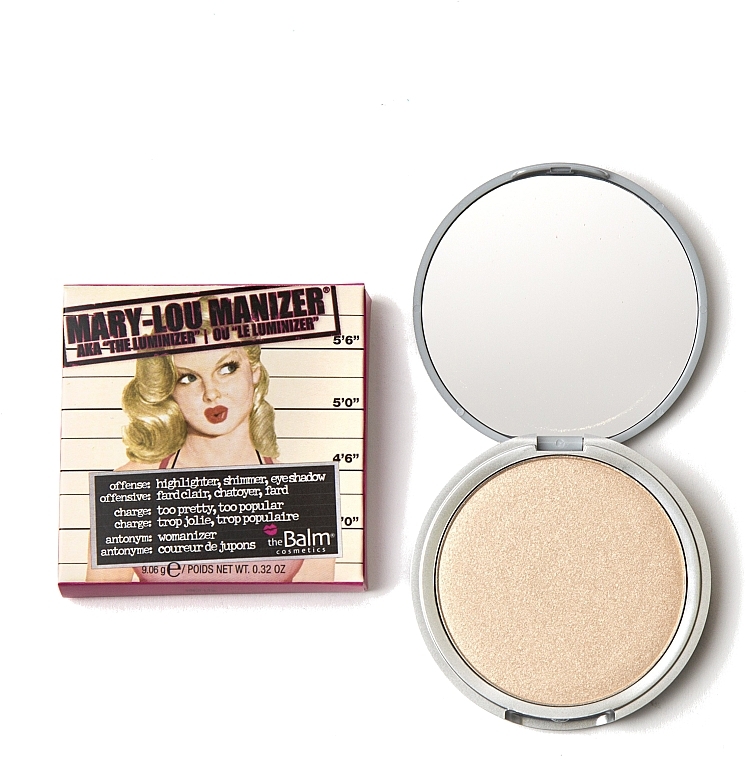 היילייטר, שימר וצלליות - theBalm Mary-Lou Manizer Highlighter & Shadow