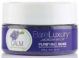 סקראב לידיים ורגליים "לבנדר ומרווה" Morgan Taylor Bare Luxury Calm Lavender & Sage Purifying Soak