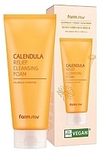 קצף לניקוי עור הפנים עם קלנדולה  Farmstay Calendula Relief Cleansing Foam