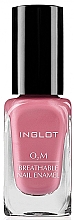 לק נושם לציפורניים, מבריק  Inglot O2M Breathable Nail Enamel