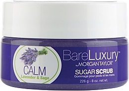 סקראב ידיים ורגליים "לבנדר ומרווה" Morgan Taylor Bare Luxury Calm Lavender & Sage Sugar Scrub