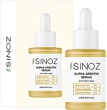 סרום פנים נגד פגמים Sinoz Anti Dark Spot Alpha Arbutin