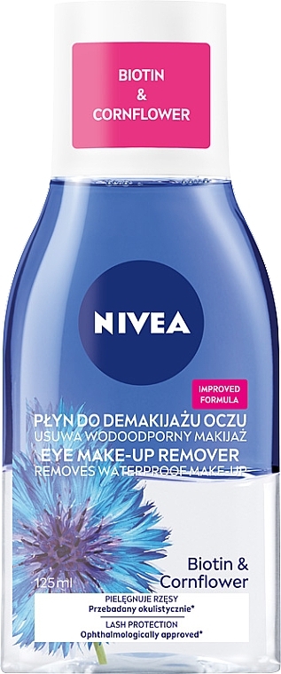 Dwufazowy płyn do demakijażu oczu - NIVEA Visage Double Effect Eye Make-Up Remover