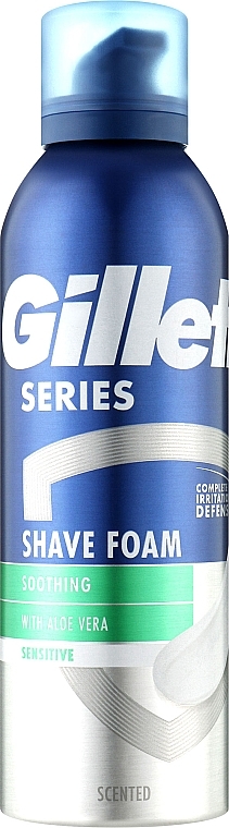 Pianka do golenia do skóry wrażliwej z aloesem dla mężczyzn - Gillette Series Sensitive Shave Foam