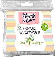 Patyczki kosmetyczne, 160 szt Beauty & Care