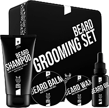 Zestaw do pielęgnacji brody Angry Beards (oil/30ml + balm/46g + sh/150ml + wax/27g)