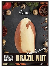 Odżywcza maska do twarzy w płachcie Quret Beauty Recipe Mask Brazil Nut Nourishing