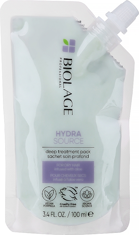 Nawilżająca maska do suchych włosów - Biolage Hydrasource Deep Treatment Pack Hair Mask For Dry Hair