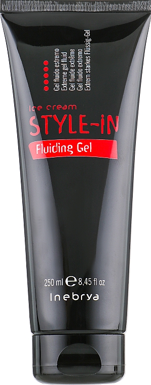 Bardzo mocny żel utrwalający włosy - Inebrya Style-In Fluiding Gel Extreme Gel Fluid