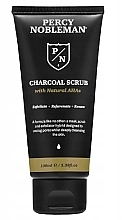 Peeling do skóry 3 w 1 z czarnym węglem drzewnym dla mężczyzn Percy Nobleman Charcoal Scrub