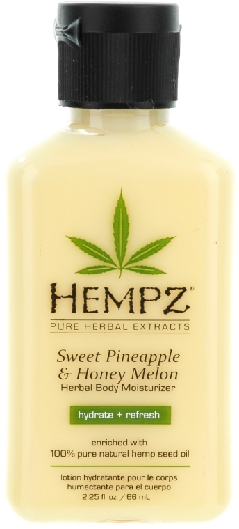 Nawilżający lotion do ciała Słodki ananas i melon miodowy - Hempz Sweet Pineapple & Honey Melon Moisturizer