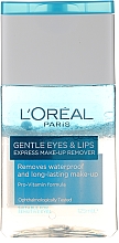 Łagodny płyn do uwuwania wodoodpornego makijażu oczu i ust L'Oreal Paris Gentle Eyes&Lips Express Make-Up Remover Waterproof