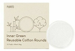 Wielorazowe płatki kosmetyczne Purito Inner Green Reusable Cotton Rounds