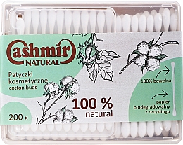 Patyczki kosmetyczne, 200 szt. Cashmir Natural Cotton Buds