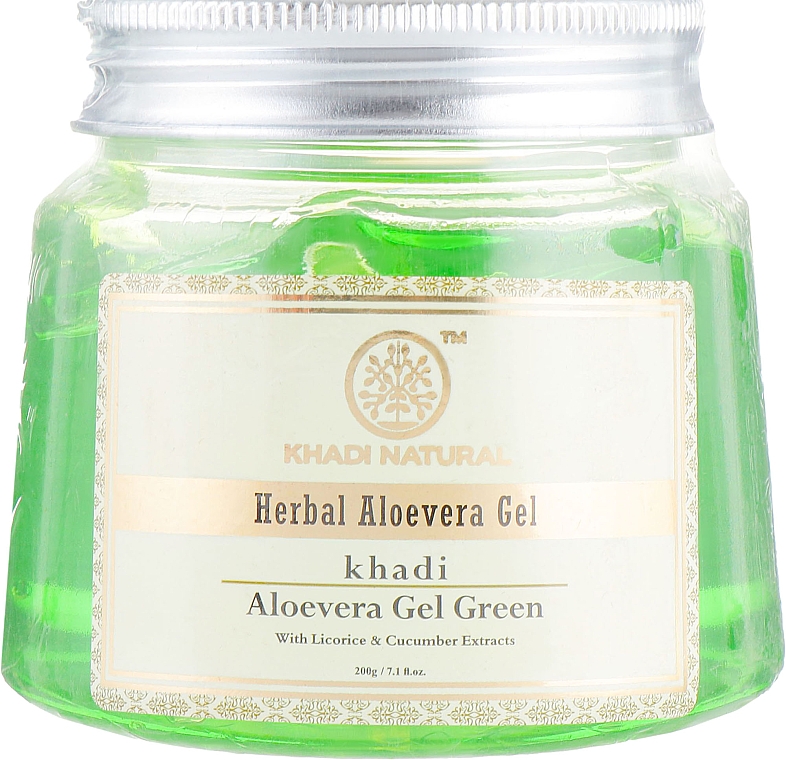 Żel aloesowy Aloevera - Khadi Natural Herbal Aloevera Gel Green