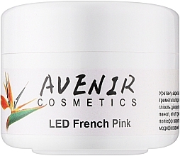 Jednofazowy żel przedłużający Avenir Cosmetics LED French Pink