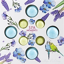 Zestaw kul do kąpieli z bąbelkami Belle Nature Spa Moments Blue Iris (bath/bomb/4x20g + bath/bomb/4x30g)