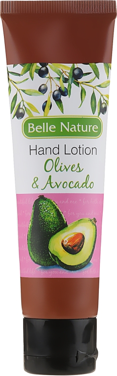 Balsam-krem do rąk o zapachu oliwek i awokado - Belle Nature Hand Lotion Olives&Avocado