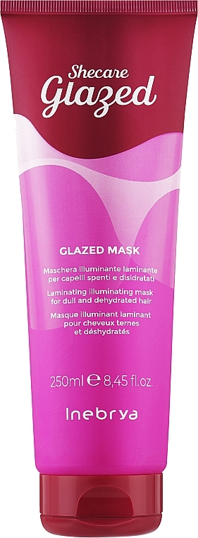 Maska nabłyszczająca do włosów z efektem glazury - Inebrya Shecare Glazed Mask