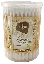 Waciki w słoiku, 100 sztuk Mattes Lybar Bamboo Cotton Sticks