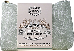 Zestaw Panier Des Sens Presious Jasmine Week-End Set (sh/gel/70ml + b/lot/70ml + h/cr/30ml + bag)