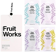 Zestaw Fruit Works Head To Toe Treatment Wheel Gift Set (f/mask/2x20ml + h/boost/20ml + body/scrub/mask/20ml)