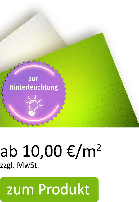 Backlit PVC ab 10,00 €/m²