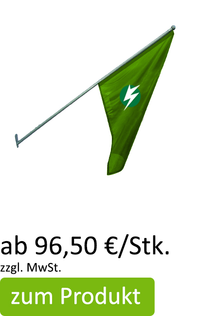 Fassadenfahne 1,50 m ab 96,50 €/Stk.