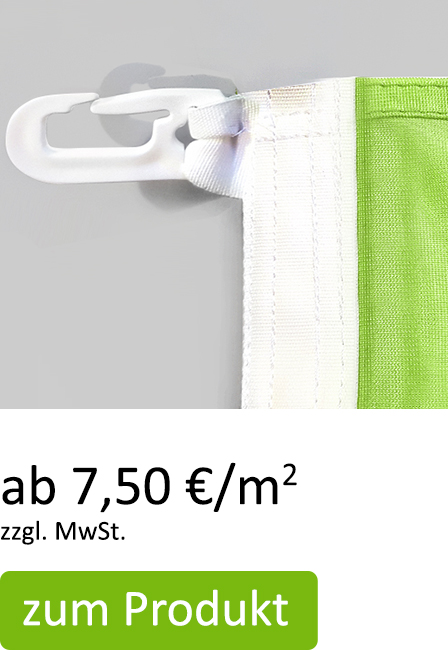 Hissfahnen mit Karabinerhaken ab 6,90 €/m²