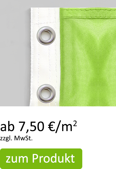 Hissfahnen mit Ösen ab 6,90 €/m²