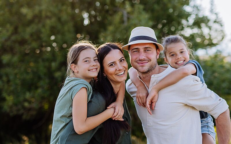 glückliche Familie 