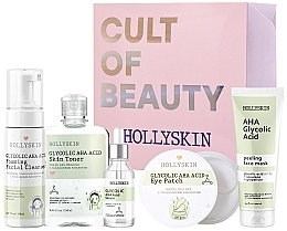 Pflegeset 5-tlg. Hollyskin Glycolic AHA Acid Care Maxi Set