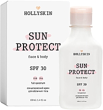 Sonnenschutzcreme für Gesicht und Körper Hollyskin Sun Protect Face&Body Cream SPF 30