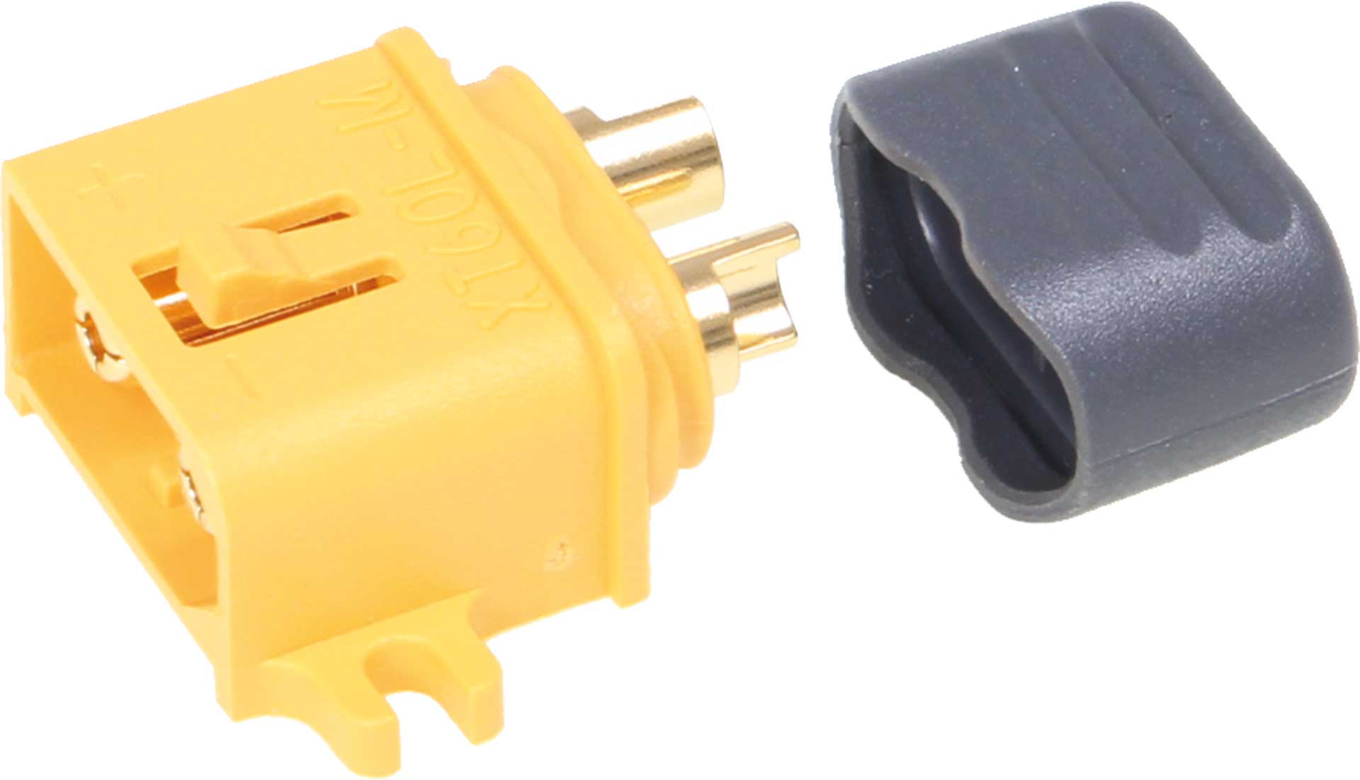 Robbe Modellsport XT-60 Stecker mit Lötpin Abdeckung 100Stk. Großpackung (Kontakt = Stecker)