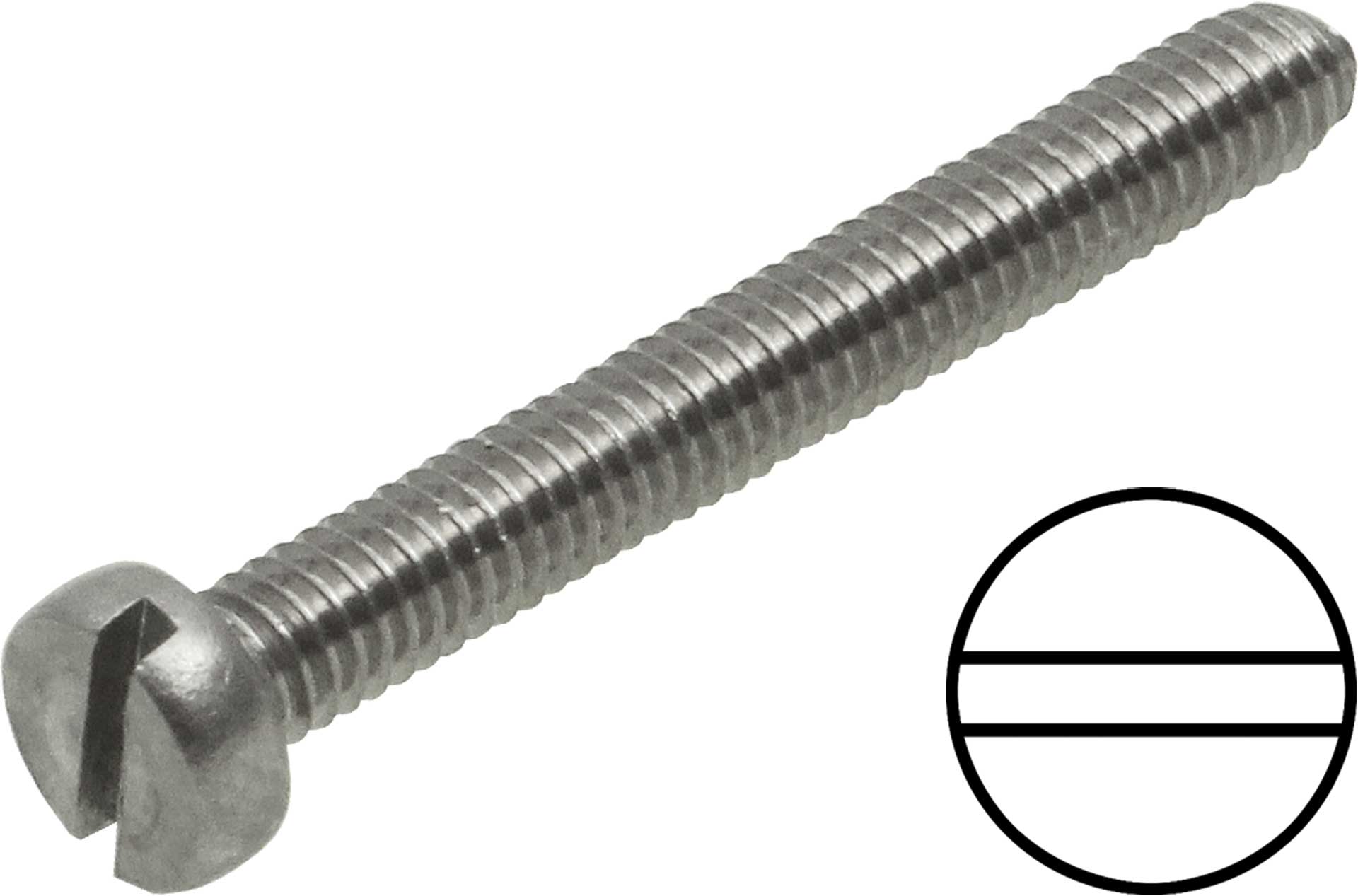 MODELLBAU LINDINGER Zylinderkopfschrauben M3/10mm Schlitz Edelstahl, rostfrei 20Stk.