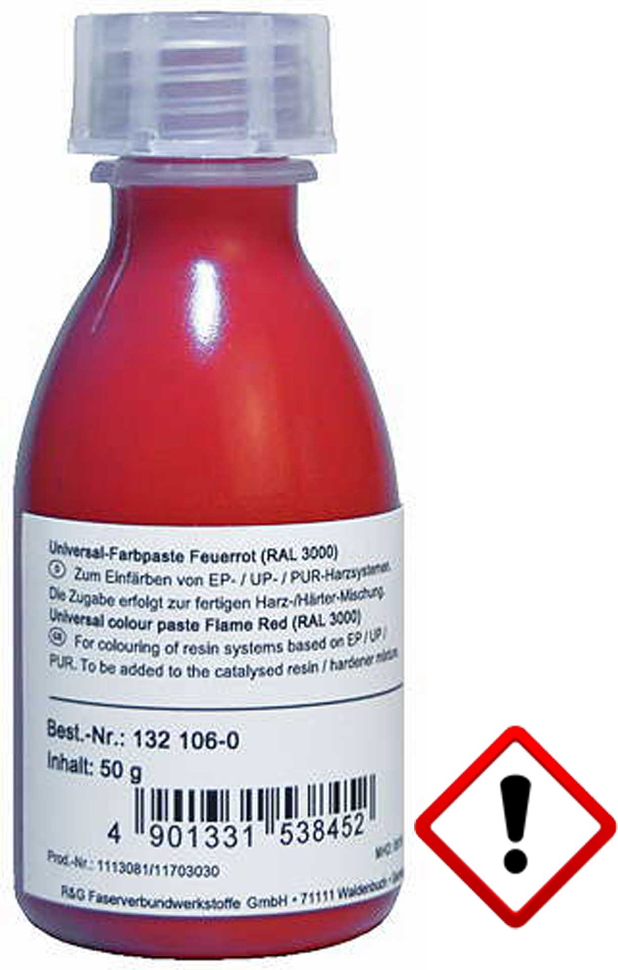 R&G Universal-Farbpaste feuerrot (RAL 3000) Dose/ 250 g