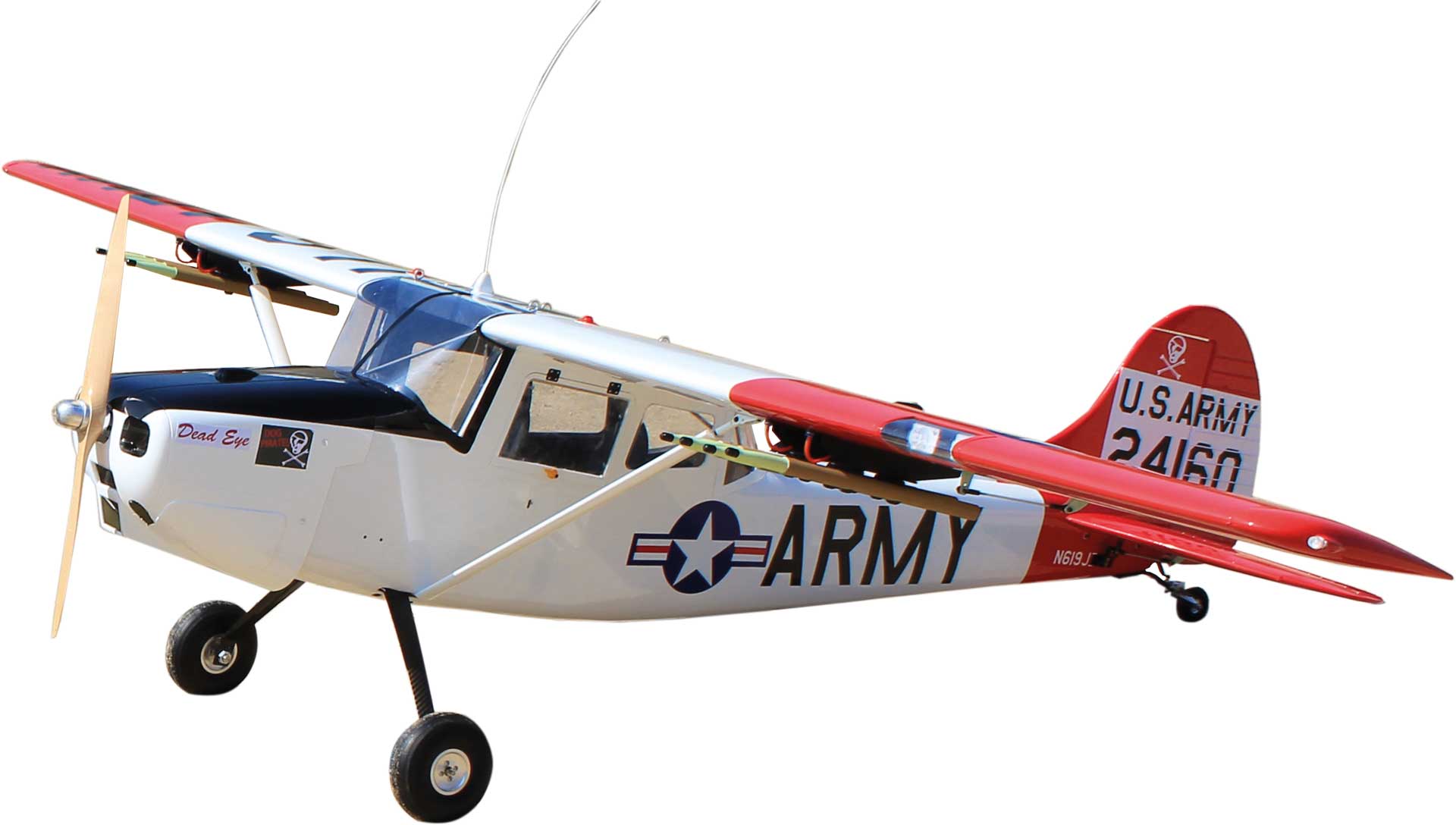 Seagull Models ( SG-Models ) Cessna Bird Dog "DeadEye" 122" ARF 75-125CCm