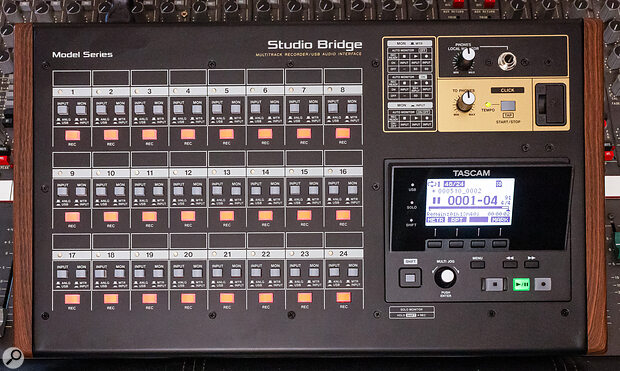 The top panel has dedicated source selection, monitor and record arm buttons for every track, and those record buttons have hidden functions too.