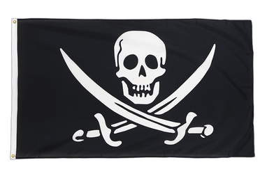 Pirate with two swords Premium Flag 3x5 ft CV