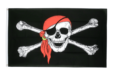 Pirat Kopftuch Flagge 60 x 90 cm