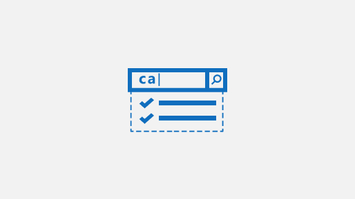 Illustration of a website search box.