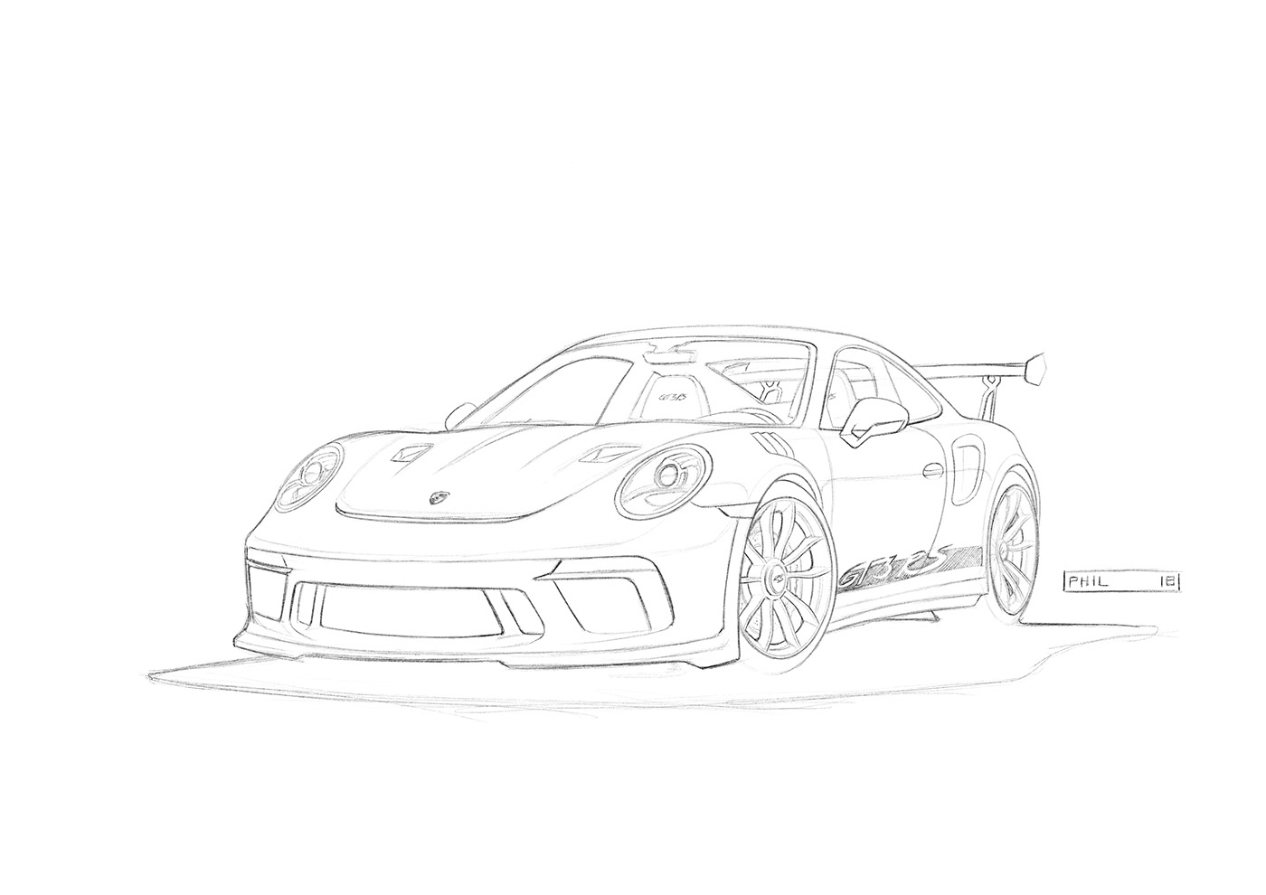 Disegni Da Colorare Di Porsche 911 Gt3 Disegnibellidacolorareit | Porn ...