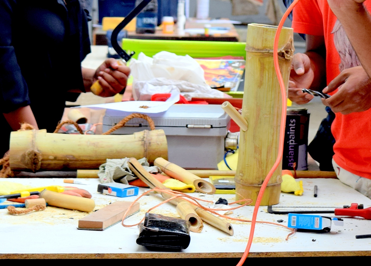 bamboo bong Construkt Fest'15 Workshop Workbench Projects