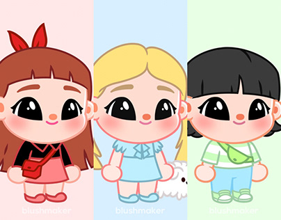 Blushpied Powerpuff Girls