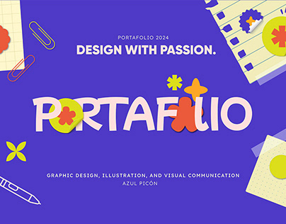 Portafolio Graphic Design Azul Picón