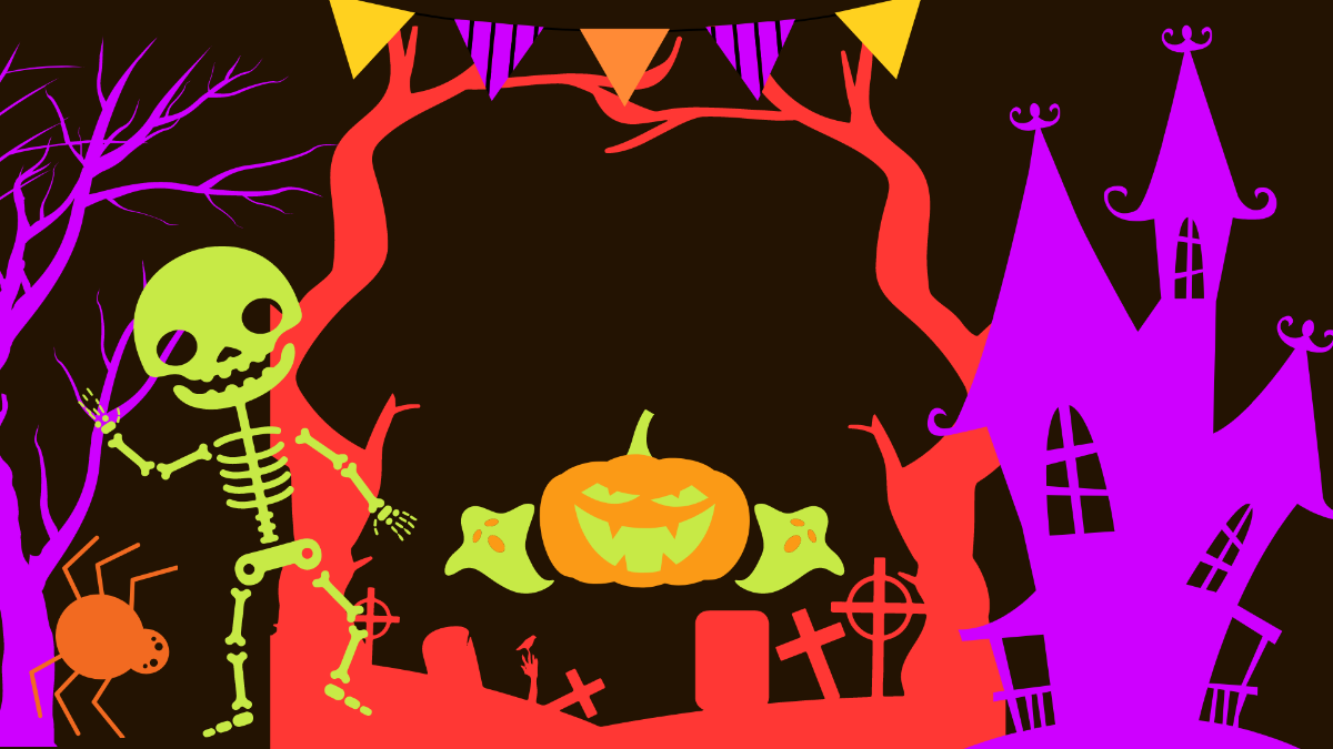 Neon Halloween Background Template - Edit Online & Download Example ...