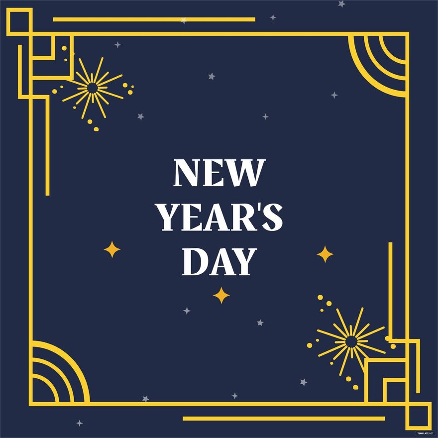 New Year's Day Border Vector in Illustrator, EPS, JPG, PNG, PSD, SVG - Download | Template.net