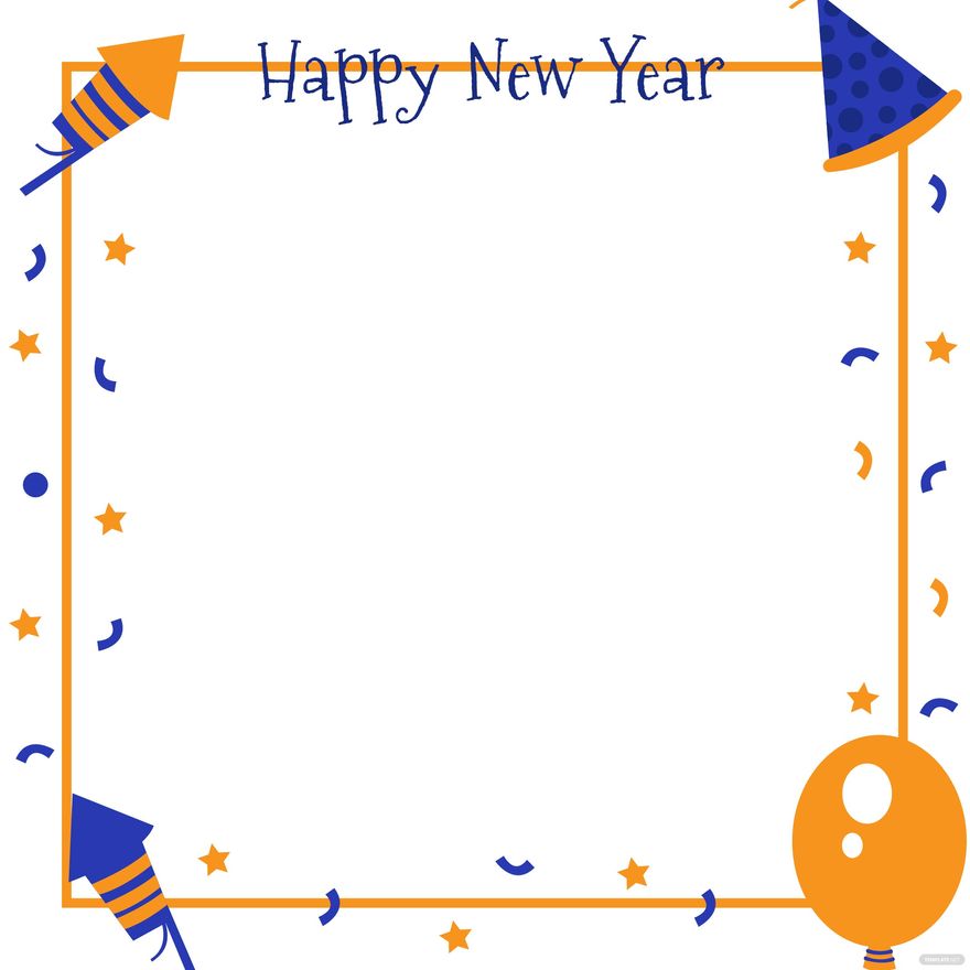 New Year's Day Border Clipart in EPS, Illustrator, JPG, PSD, PNG, SVG - Download | Template.net