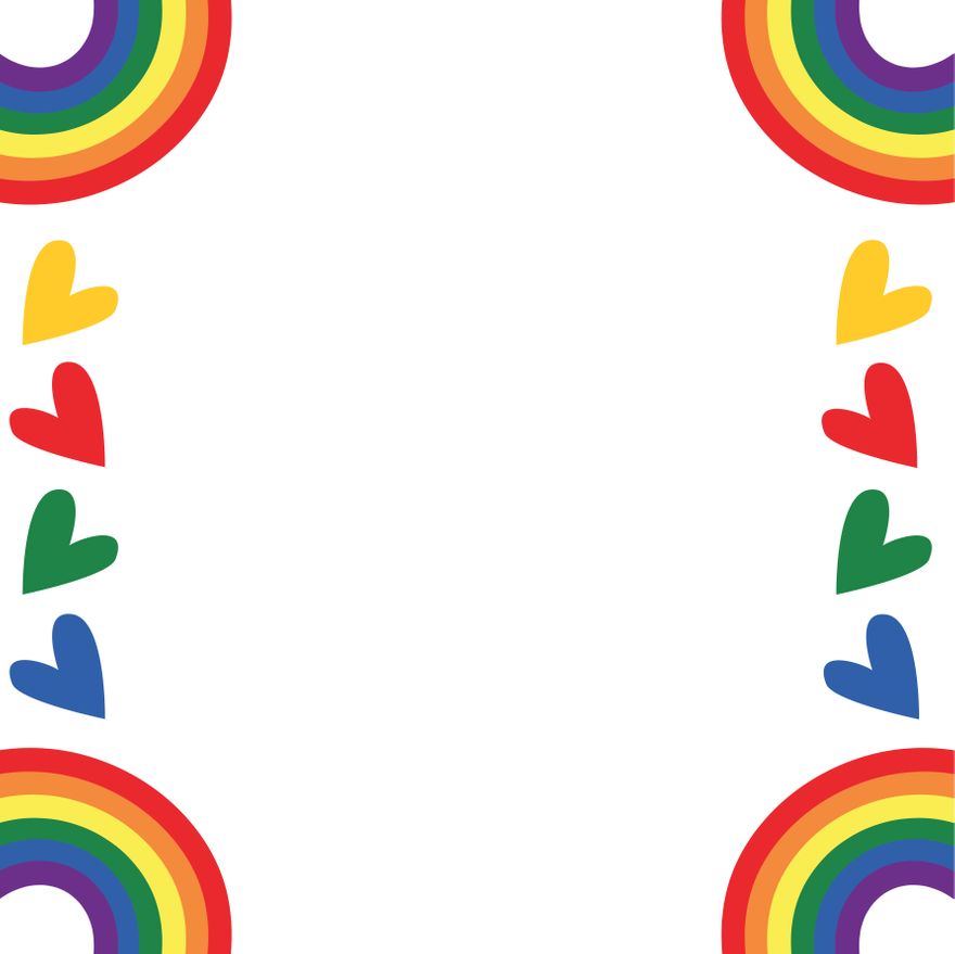 Pride Month Border Clipart in EPS, Illustrator, JPG, PSD, PNG, SVG - Download | Template.net